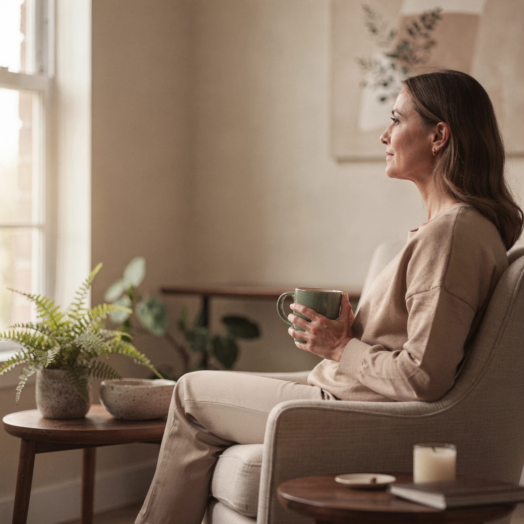 Peaceful moment at home during mental health care in Harker Heights, TX